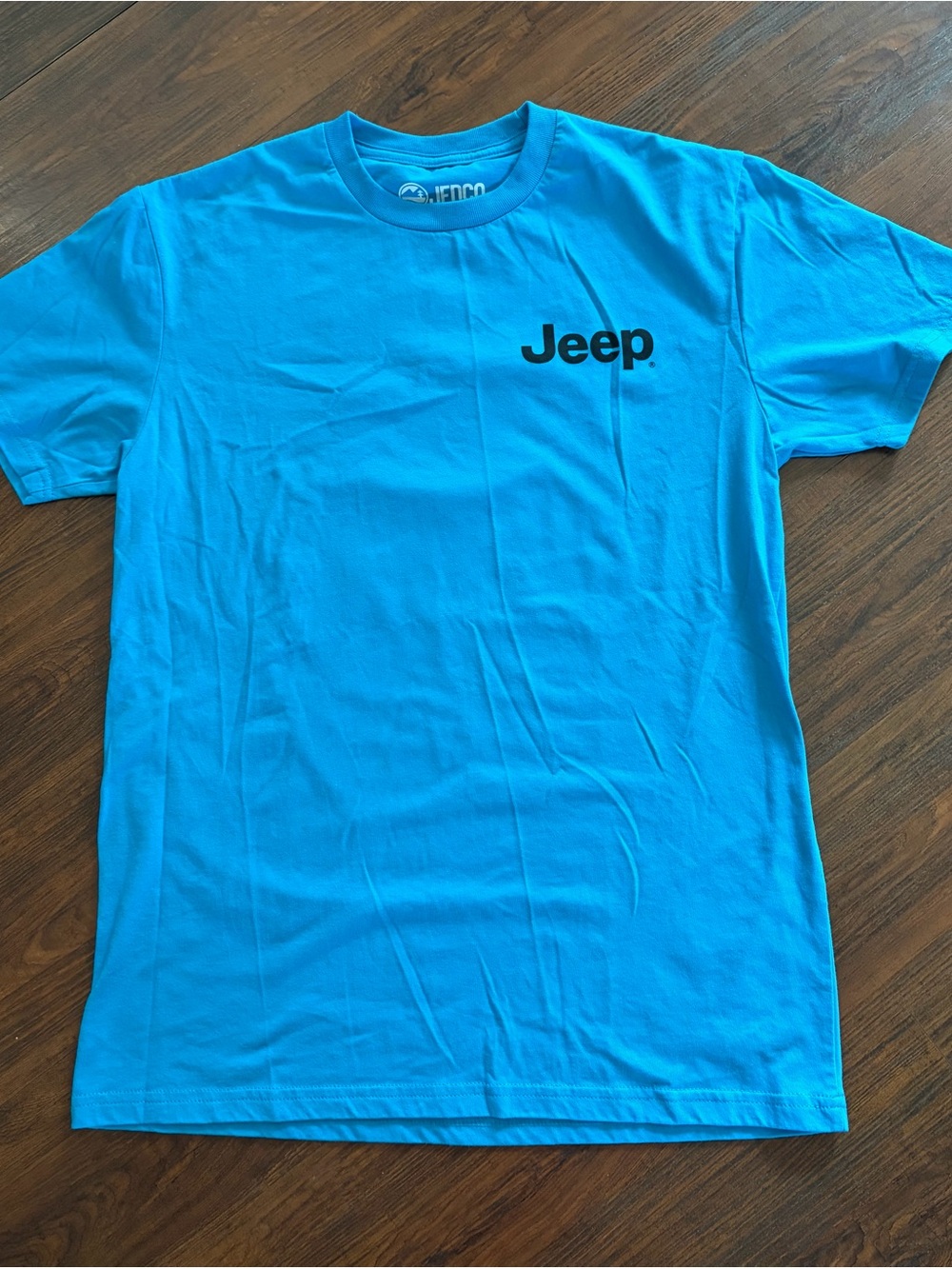 Jeep Short Sleeve Logo Tee in Bright Turquoise